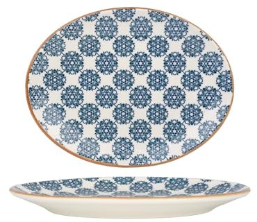 Bonna Placa de servicio - Lotus - Porcelana - 25x19 cm - juego de 2