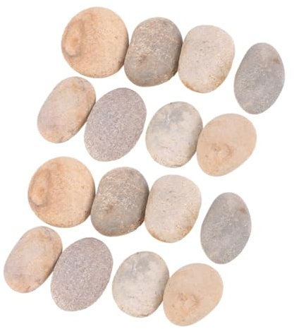 HEALSOPTHY 20stücke Kieselsteine Zum Selbermalen Dekosteine Für Junge Mädchen Zarte DIY-Accessoires Steine Zum Malen Handgefertigte Steine Für Kreative Aktivitäten