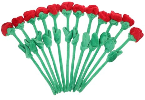 Cabilock 12piezas Rosa De Peluche Decorativa Flexible Juguete De Peluche De Simulación para Decoración De Boda Hogar