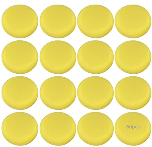 60 pinceles redondos de esponja, herramientas profesionales de pintura artística para acuarela, acrílico y óleo, suave, duradero, absorbente para manualidades