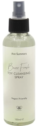 Ann Summers Buzz Fresh Toy Cleaning Spray (150ml) – Gentle, Toy-Safe & Vegan Toy Cleaner Spray – 97%+ Natural Ingredients – Recyclable Bottle – Ideal for Bedroom Hygiene & Aftercare