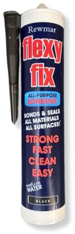 Express Nosings Flexyfix Adhésif élastique à durcissement rapide pour revêtements de sol, tapis antidérapants pour plinthes et nez d'escalier, sans solvant, haute adhérence (1 x 290 ml)