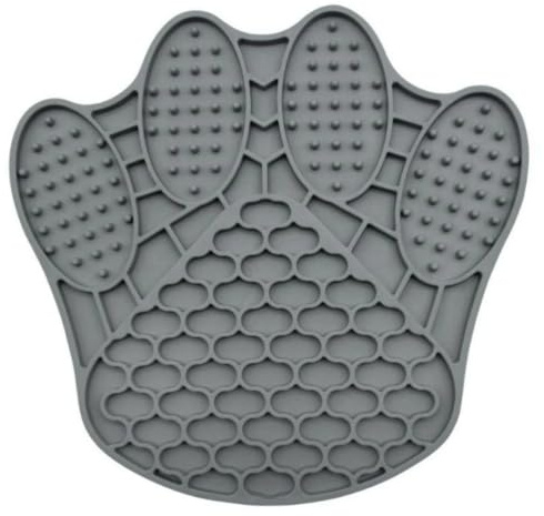 ZOOPIZ Alfombra Lamiendo para Perros y Gatos - Estimulación y Reducción del Estrés - Fomenta una alimentación más lenta, antideslizante, tamaño 20 x 19 x 1 cm