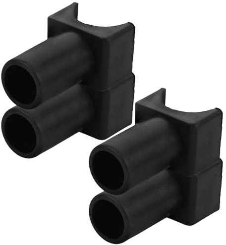 BESTYASH 4pcs Black U-Shaped Wheelchair Seat Slider Rail Guide Plastic Support Blocks for Transport Chairs Mobility Accessories for Seniors and Adults