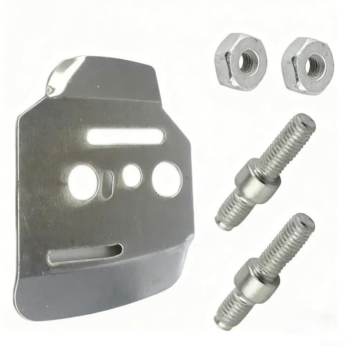 PureBowlic Kit de tuerca de tornillo de placa lateral de barra de motosierra de metal con perno hexagonal para modelos MS660/MS650/MS460/MS441/MS440 046 044 (1 juego)