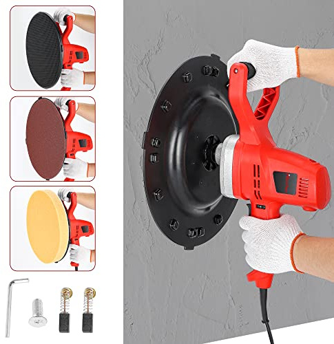 Cazzuola elettrica per calcestruzzo, 1280 W, levigatrice per malta cementizia con 6 velocità regolabili, strumento industriale efficiente per finiture lisce