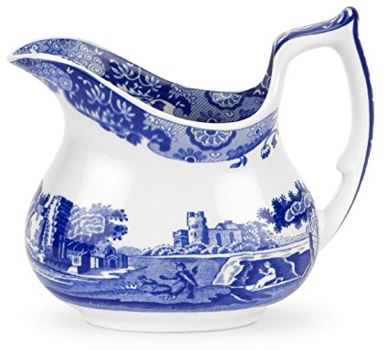 Spode Blauer italienischer Milchkännchen (Blau, Weiß)