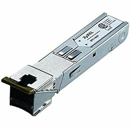 ZyXEL SFP-1000T 1000 Mbit/s SFP 100 m IEEE 802.3z 21 CFR 1040.10 and 1040.11 compliant CSA TUV 3.3 V 1.25Gbps RJ-45 up to 100m