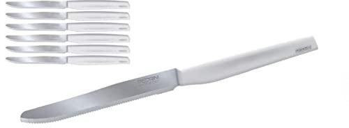 Pedrini IT Coltelli da Tavola, Acciaio, Bianco, 28x9x2 cm