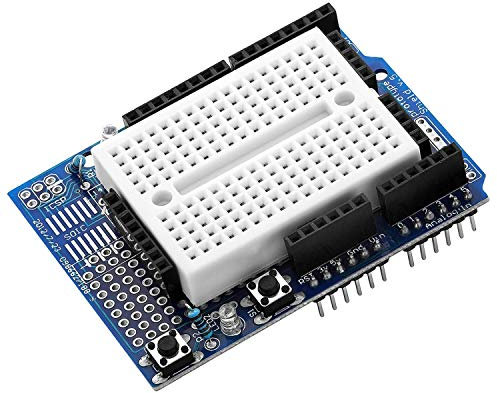 AZDelivery Prototyping Prototype Shield Mini Breadboard 5V 1A 2.54mm SYB-170 compatible with Arduino Including E-Book!