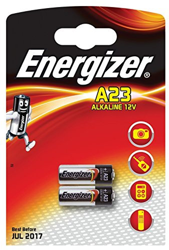 Energizer Lot de 2 piles alcalines A23 MN21 LRV08 GP23A 12V