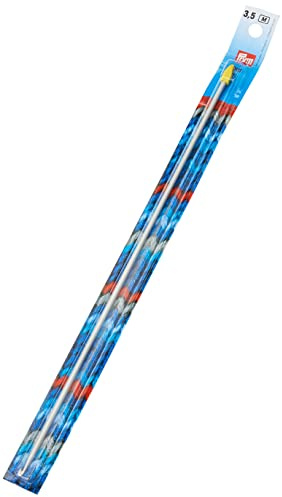 Prym 195216 Häkelnadeln Tunesische Häkelnadeln ALU 30 cm 3,50 mm grau