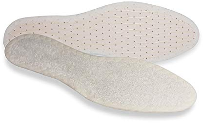 pedag Bamboo Deo Insole, Handmade in Germany, Made from Bamboo-Derived Terry, Ultra Thin and Durable, Ideal for Sockless Wear, Washable, US M10 / EU 43