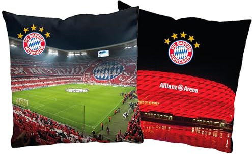 FC Bayern München Vändkudde rekord-mästare 40 x 40 cm fotboll Mia san Mia FCB Champions League Bundesliga Allians arena fankudde kramkudde kudde kudde kudde kudde pass. till sängkläder