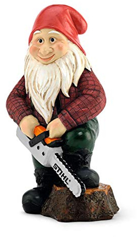 Gartenzwerg STIHL Original Zwerg Deko Sklupturen Garten Gibsfiguren Figuren Gartendeko
