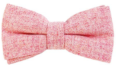 DonDon papillon cotone da uomo 12 x 6 cm già legato e infinitamente regolabile - rosa