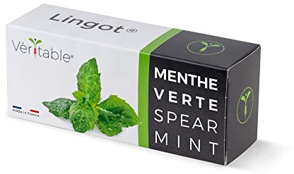 Lingot® Menthe Verte - Compatible Potager d'Intérieur Véritable® et Exky® - Recharge prête à l'emploi - Substrat avec Graines Intégrées