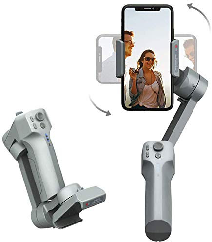 LJJ Estabilizador de Mano, 3-Ejes Gimbal Movil Cardan para teléfono portátil para grabación de Movimiento Ideal para Smartphone iOS&Android iPhone/Huawei/Samsung/Xiaomi etc