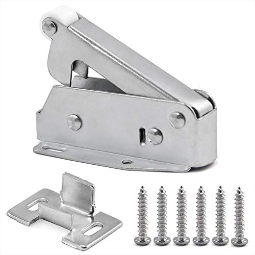 Automatic Spring Catch for Press to Open Cupboard Doors and Loft Attic Hatches, Cold-Rolled Steel