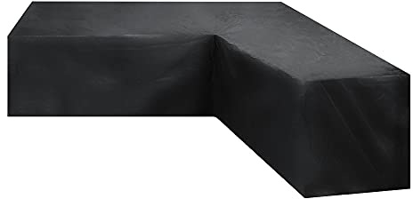 CENPEK Patio V-Shaped Sectional Sofa Cover Waterproof, Outdoor Sectional Furniture Cover Outdoor Sofa Cover L-Shaped Garden Couch Protector-215 x 215 x 87cm