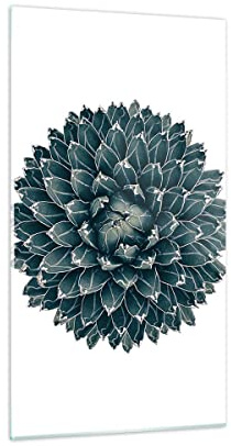 ARTTOR Moderno Quadro su Vetro 45x80 cm Verticale Botanica Fiori - 4129