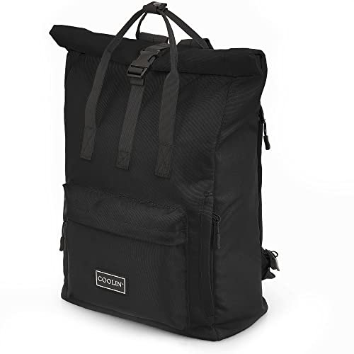 Coolin' Kühlrucksack 30L | Rucksack mit Kühlfach für Bier, Picknick, Getränke & Co | Kühltasche als Rucksack - praktisch & einfach | Thermo Rucksack für Strand oder Wanderungen (Schwarz)