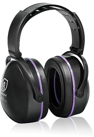 LYSIAN Foldable Safety Ear Muffs with 31dB NRR - Compact Noise-Reducing Earmuffs for Work, Shoot, Construction, Mowing, Fireworks & Loud Events - Comfortable & Adjustable Design for Adults