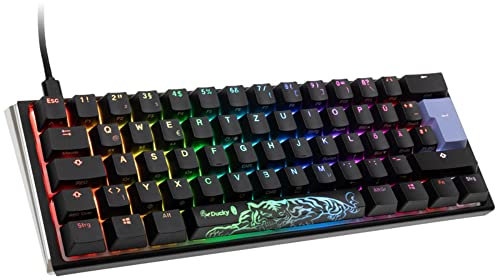 Ducky One 3 Classic Mechanische Gaming Tastatur - Mini-Format 60% - MX-Silent-Red - Mechanical Keyboard