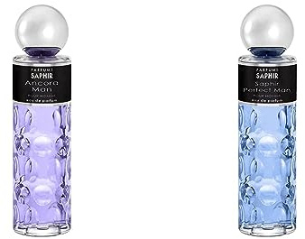 PARFUMS SAPHIR Ancora Man - Eau de Parfum con vaporizador para Hombre - 200 ml & SAPHIR Parfums - Perfect Man - Eau de Parfum - Hombre - 200 ml