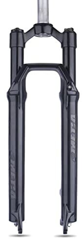 ZECHAO Mechanische Gabel,27,5/29 Zoll Aluminiumlegierung 1-1/8 Zoll Mountainbike-Federgabeln 100mm Federweg 9mm Schnellspanner Fahrrad Federgabel (Color : Black, Size : 29inch)