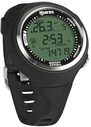 Mares Smart Apnea – Apnoe-Computer, Schwarz, Erwachsene, Einheitsgröße