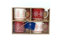 PLUS HOME Pack de 4 tazas navideña.4x Taza de Café de Porcelana navidad- Taza para Bebidas Frías y Calientes.Capacidad 350ml tamaño 9X6,8X8,2 300ML, ROJO