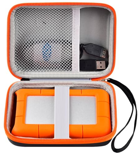 Casmilee Custodia per disco rigido LaCie Rugged/Rugged Mini 1TB/ 2TB/ 4TB/ 5TB Portable Hard Drive External HDD – Solo Borsa