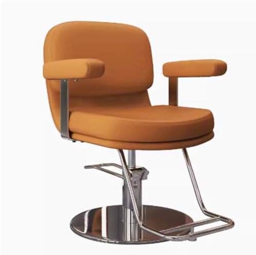 Llchaensc Professioneller Friseurstuhl Mit 360° Drehung Und Hydraulischer Pumpe, Barberstuhl Höhenverstellbar, Kapazität 150 Kg Frisörstuhl Für SPA Schönheit,Grau,A