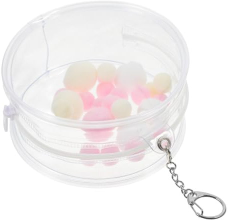 UPKOCH Figur-Display-Tasche Für Sammlerstücke Puppentasche Mit Pompom Kompakte Größe Hohes Display Tragbarer Aufbewahrungskoffer