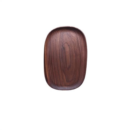 Assiettes plates Ménage Vaisselle en Bois Massif Assiette à Dîner Rectangulaire Assiette à Snack Assiette à Fruits Assiette à Fruits Secs Assiette à Thé Sushi Faite à la Main Assiette à Dessert for Cu