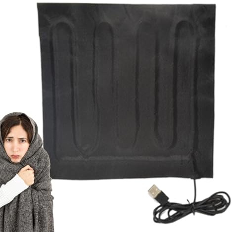 Coperta elettrica USB - Coperta riscaldata USB | Coperta riscaldata USB | Coperta termica a batteria | Cuscinetto termico elettrico | Coperta termica portatile | Coperta riscaldata a batteria rapida