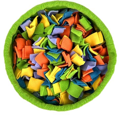 Gvblkq Schnüffelmatte für Hunde, Welpen-Schnüffelpad, waschbares Design, langsames Füttern, Indoor-Weidematte, Puzzle-Spielzeug für kleine und mittelgroße Hunde, fördert die natürliche Futtersuche, 30