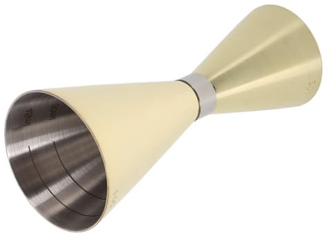 Holibanna Dispositivo De Medición De Vino Jigger Para Tragos Vaso Medidor Doble De Acero Inoxidable Con Interiores Para Coctelería Bares