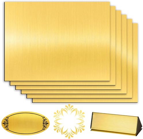 Plaque Acrylique pour Gravure Laser, 6 Pièces 30x20 cm 1,3 mm Feuille Acrylique Couleur Feuilles de Plastique ABS Panneau Plastique Opaque pour Découpe Laser, Plaques en Plastique à Graver Bicouche