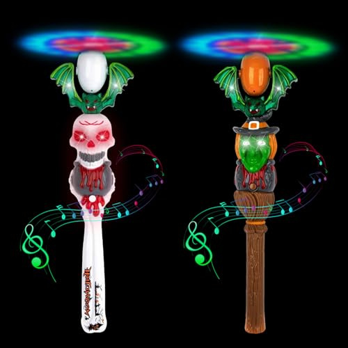 SPERMUOY Halloween geschenke kinder,2 Stück Halloween Leuchtende spielzeug Mitgebsel Kinder,Aufziehspielzeug halloween Mitgebsel für Kinder Party