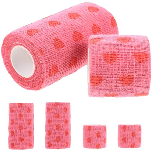 Ciieeo Elastic Breathable Athletic Tape 6 Rolls (5cm 7.5cm) High Elasticity Sports Wrap for Injury Support and Bandaging