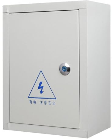 XBTGS Caja eléctrica de acero resistente a la intemperie, caja de conexiones montada en la pared con cerraduras para uso en interiores y exteriores, caja de distribución duradera, color 50 x 60 x 18