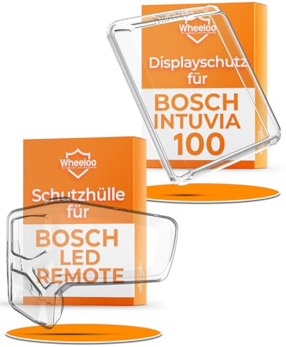 2er Set Transparente Schutzhüllen für Bosch LED Remote & Intuvia 100 I Ebike Display Schutzhülle I E Bike Displayschutz Abdeckung wasserabweisend I E-Bike Zubehör Regenschutz Hülle Fahrrad I WHEELOO