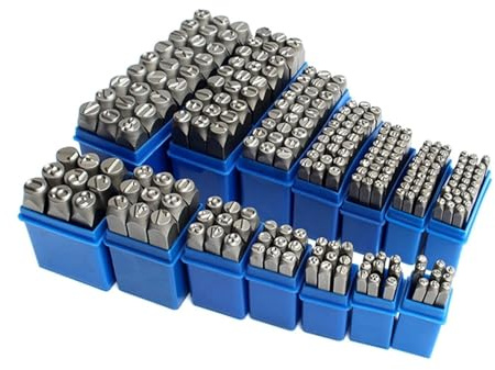 Schlagzahlen Buchstaben Set Zahl 26 Buchstaben Metall Stempel Siegel Set Stanzen Leder Schmuck Gold Silber DIY Logo Handwerk Stahl(8mm Letter set)