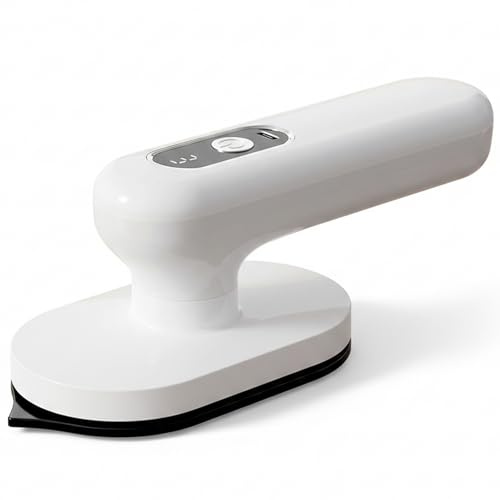 Mini plancha inalámbrica para manualidades y ropa, mini plancha portátil para manualidades con calentamiento rápido de 30 segundos, mango giratorio de 90° para planchado plano y vertical, prensa