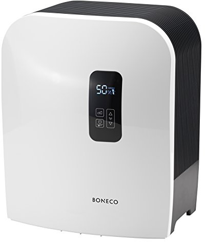 Boneco W490 - Humidificador limpiador del aire, 300 g/h, 18 W, 50 m², color blanco