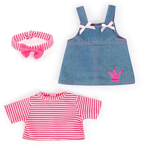 Bayer Design 83853AA Ropa para muñecas, Vestido Vaquera con suéter y Gorro