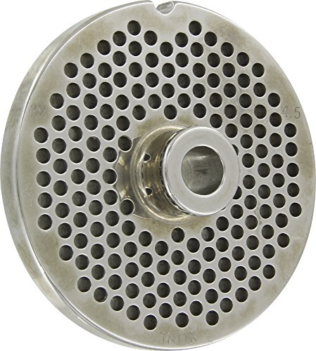 REBER PIASTRA TRAFILA PIASTRA TC. 32 D. 4,5 INOX ACCIAIO INOX 18/40 per tritacarne elettrico n.32 diametro fori:4,5 millimetri