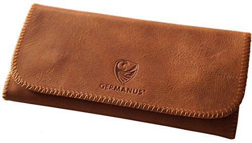 GERMANUS Tobacco Pouch from Genuine Leather - Made in EU - Albrunus